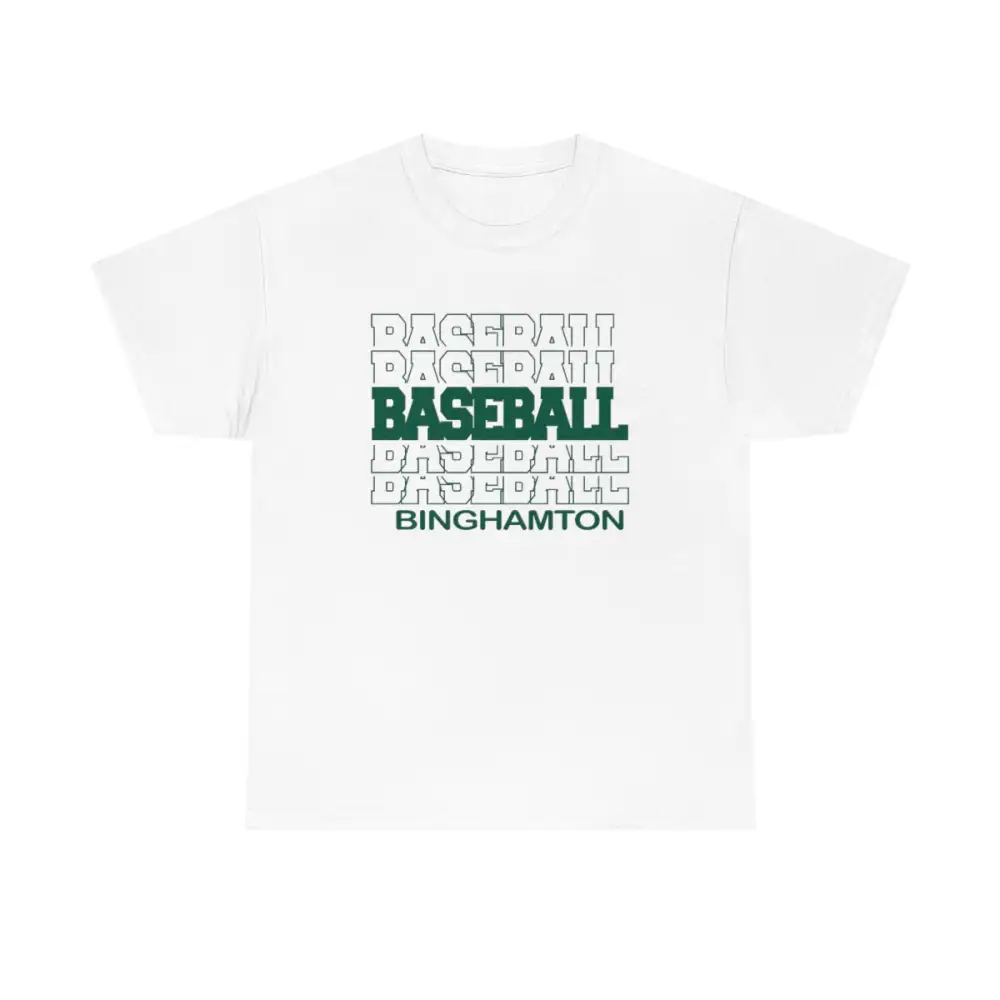 Baseball Binghamton in Modern Stacked Lettering