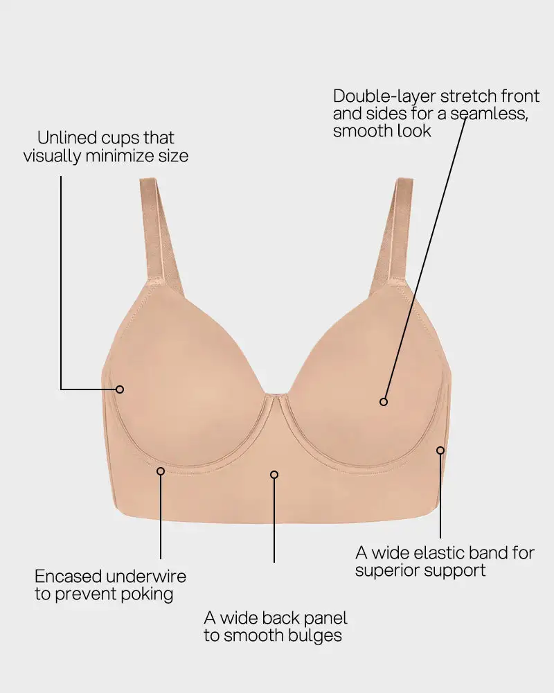 Seamless Lift Minimizer Bra
