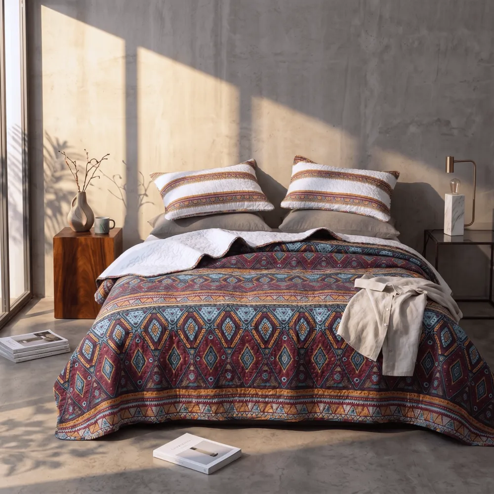 Bohemian Quilt Bedding Set