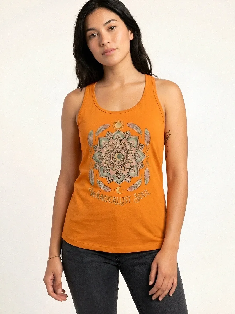 Wanderlust Soul Mandala Tank Top