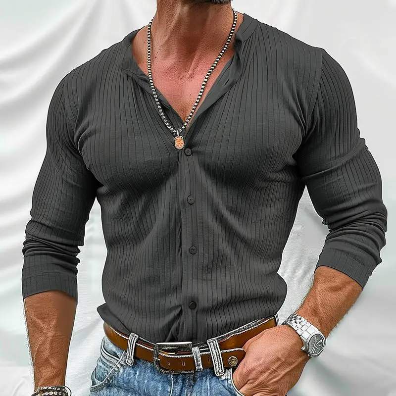 Textured Striped Shirt