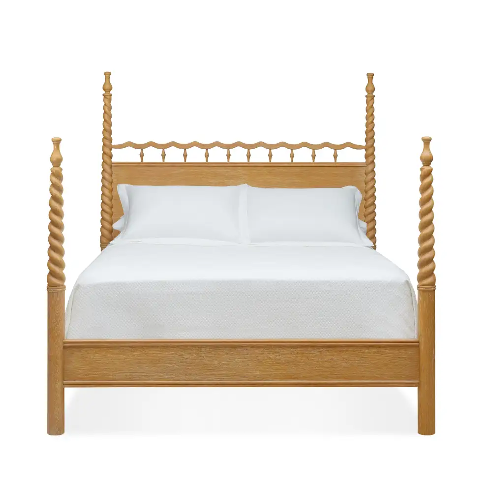 Oak Linen Bed Frame