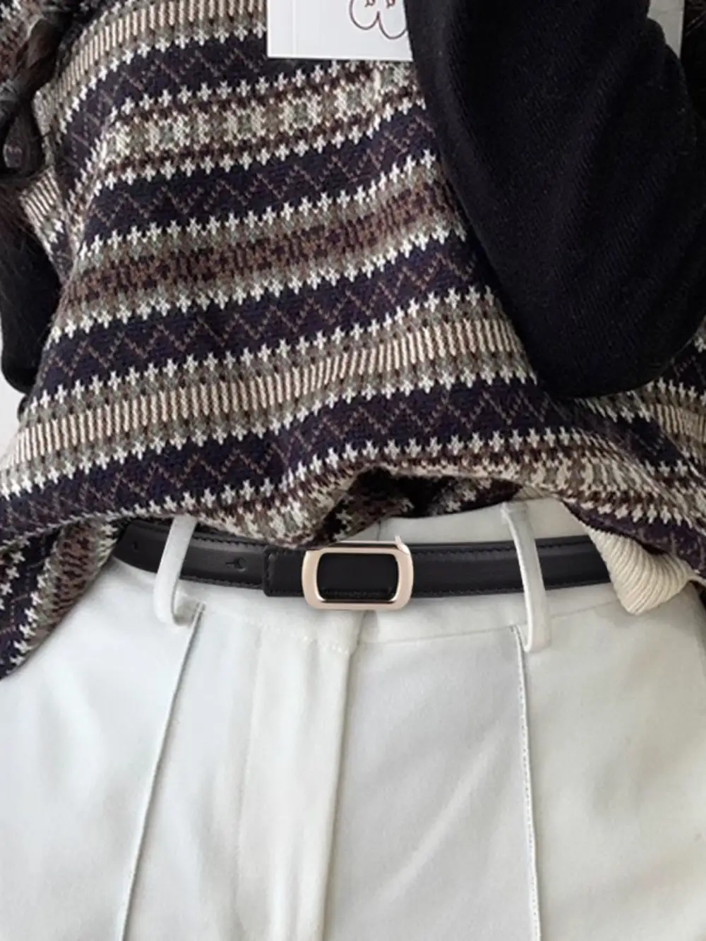 Sleek Slim Profile Dress Belt