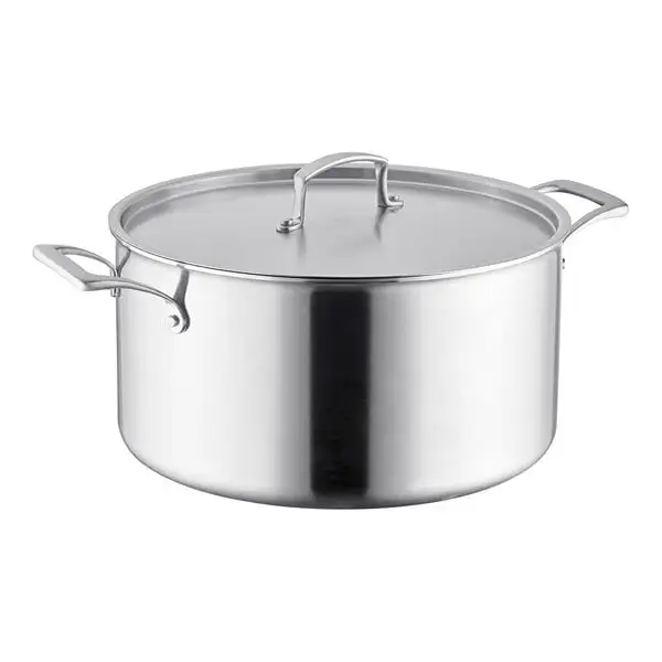 Everyday Tri Ply Stainless Steel Stock Pot with Cover