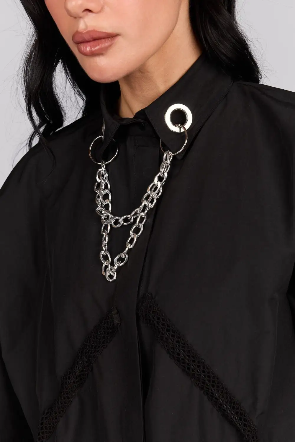 Refined Layered Button Front Shirt