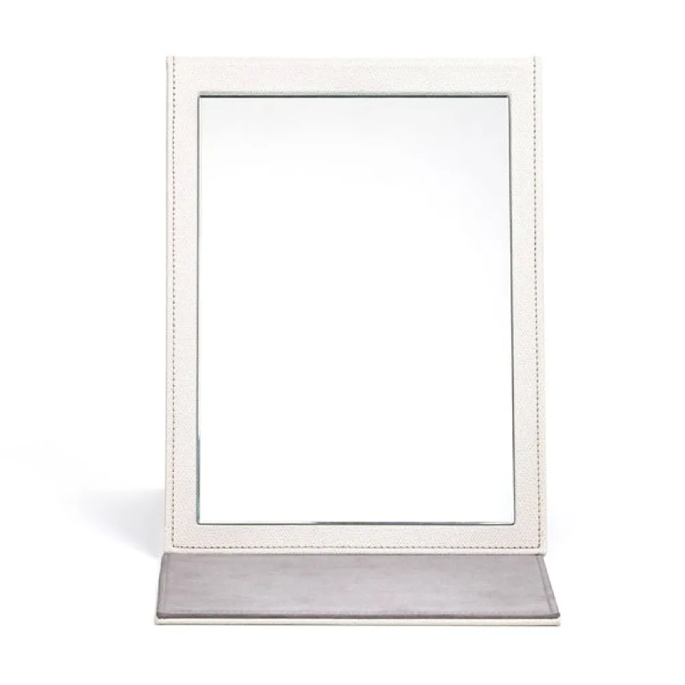 Leather Table Mirror