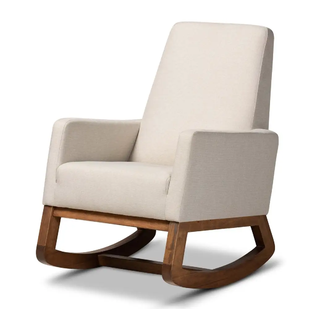 Fabric Upholstered Rocking Chair