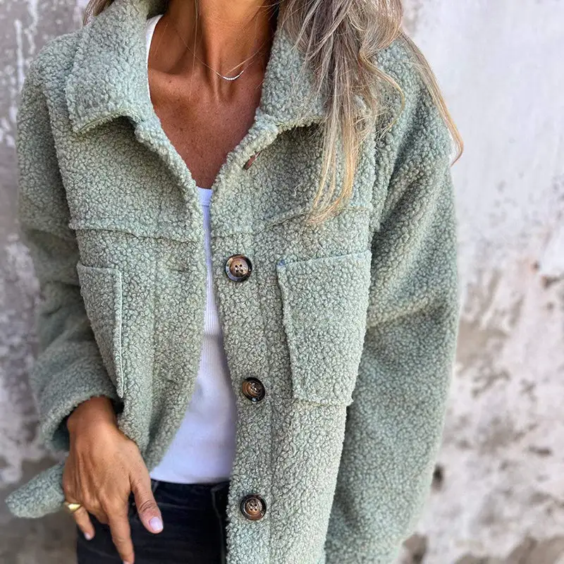 Plus Size Sherpa Style Jacket