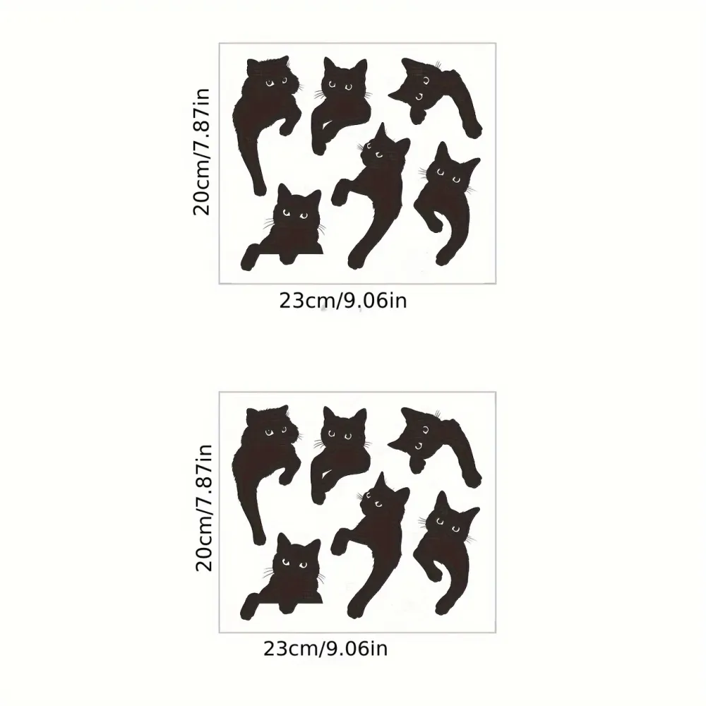 Black Cat Switch Wall Stickers