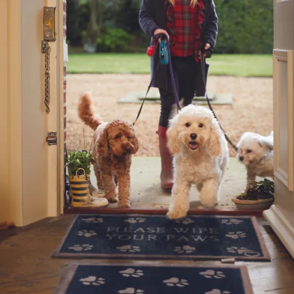Paw Print Door Mat