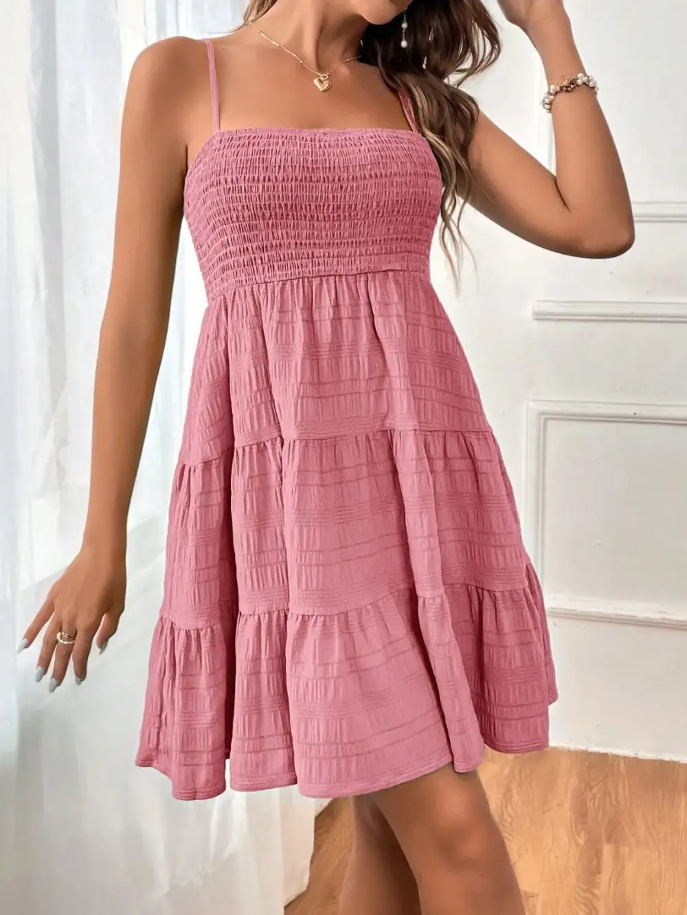 Cami Square-Neck Casual Dress