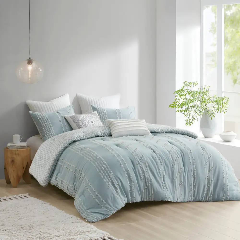 Everyday Cotton Jacquard Comforter Bedding Set