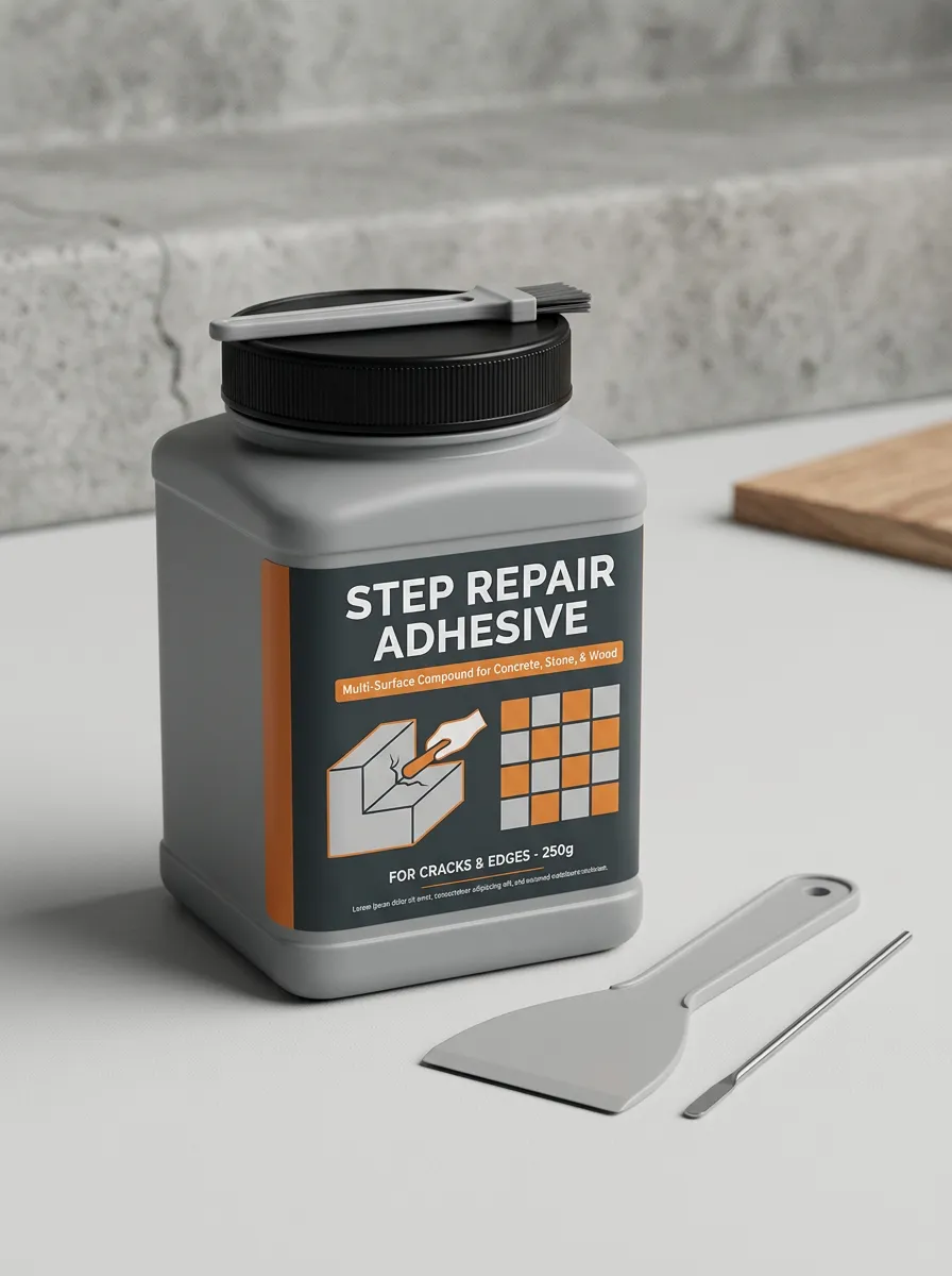 Concrete Multi-Surface Wood-Surface Step Repair Adhesive