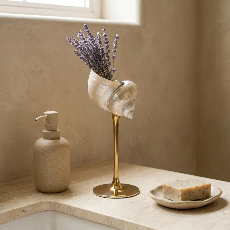 Textured Everyday Serving Seashell Glasses
