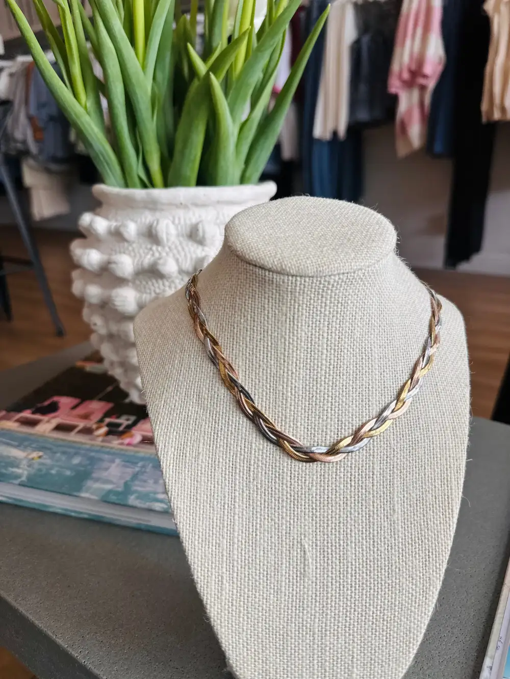 Triple Braided Necklace