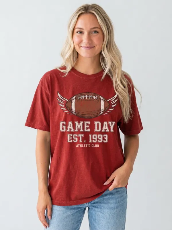 Women's Gridiron Ball Wing Love Crewneck T-Shirt