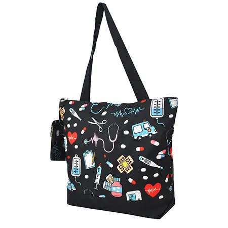 Classic Nurse Motif Canvas Tote Bag