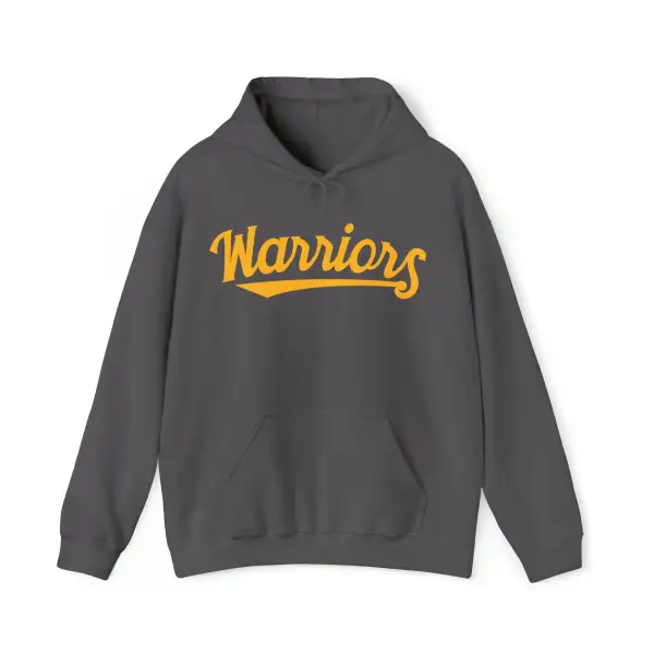 Script Blue Accent Gold Accent Team Graphic Pullover Hoodie