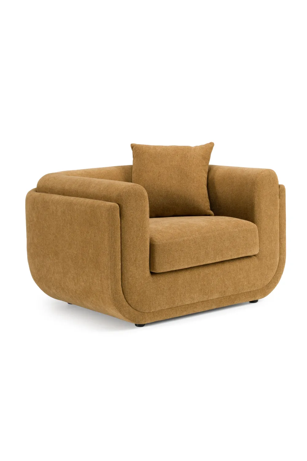 Textured Fabric Lounge Chair