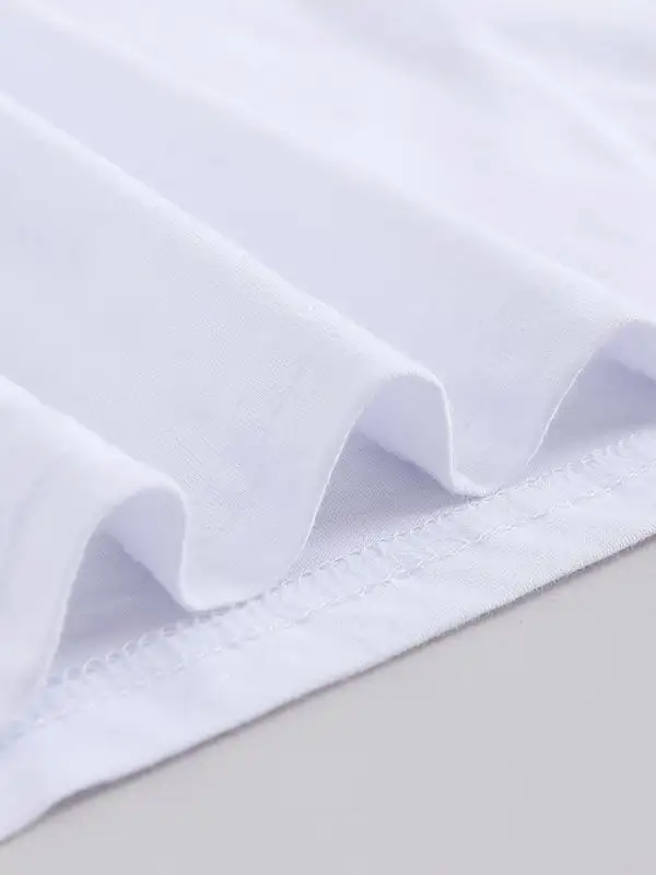 Refined Round-Neck Short-Sleeve Knit Cotton T-Shirt