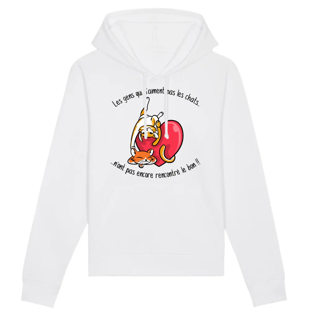 Selective Cat Graphic Pullover Hoodie