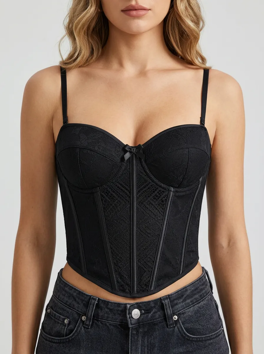 Boned Women's Corset Top