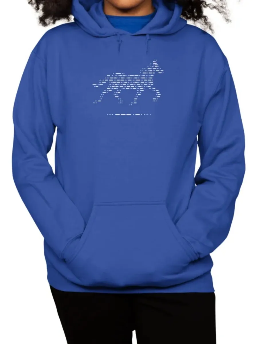 Retro Pixel Horse Graphic Hoodie