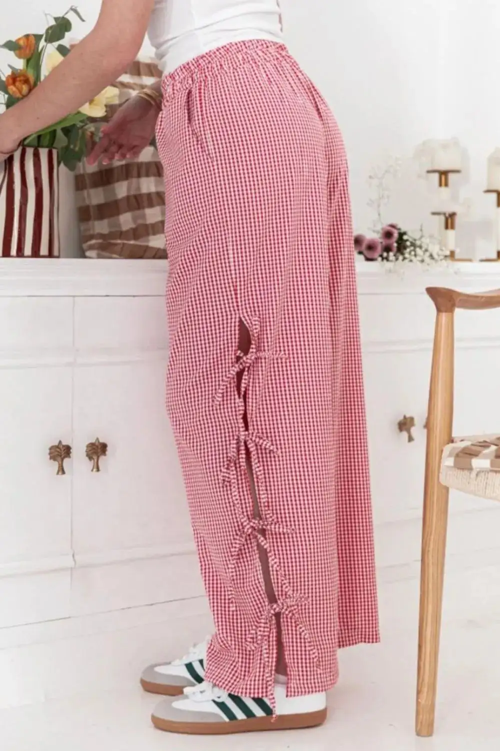 Everyday Tie Waist Tie Detail Pants