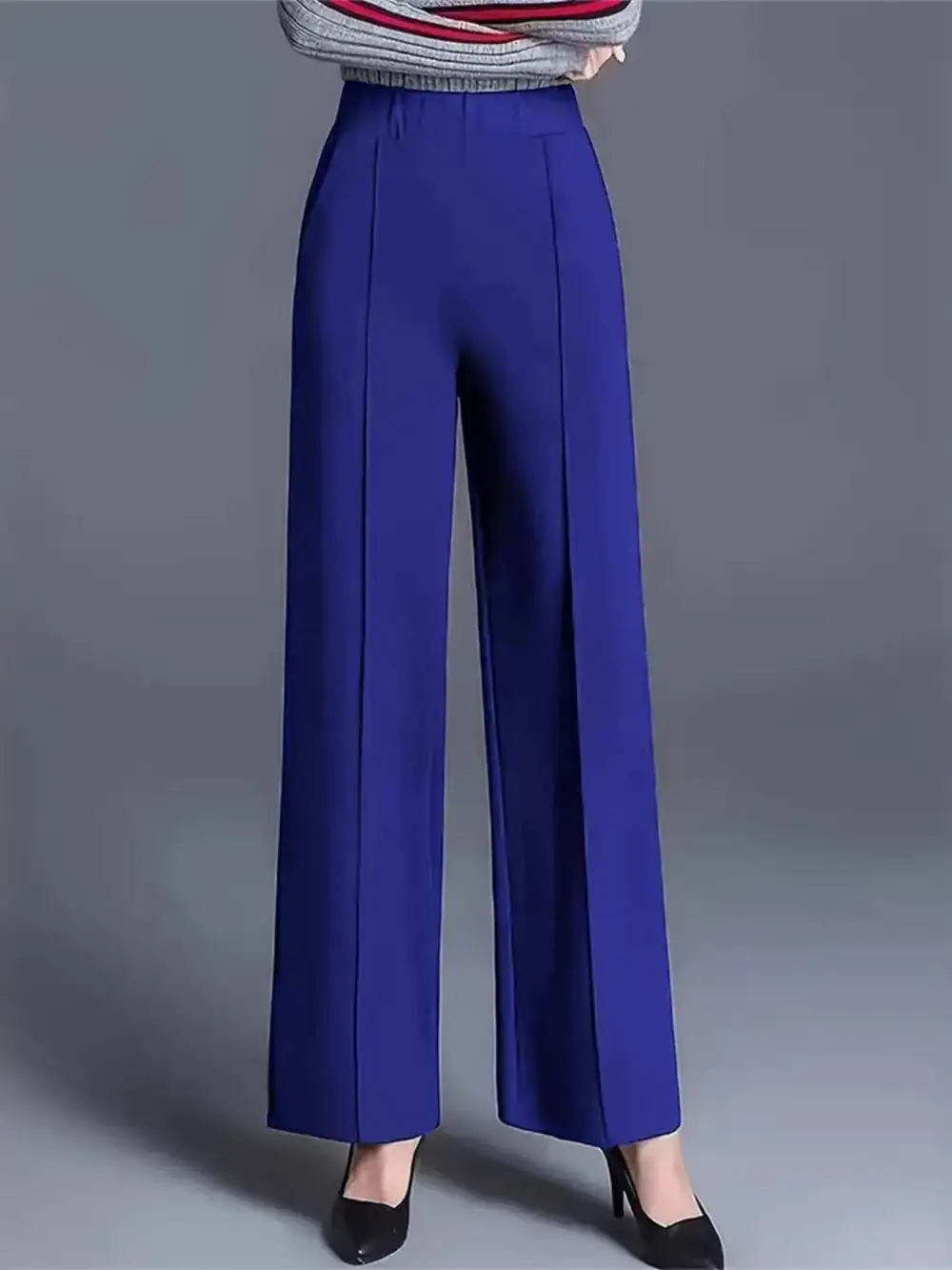 Classic High Waisted Wide Leg Pants