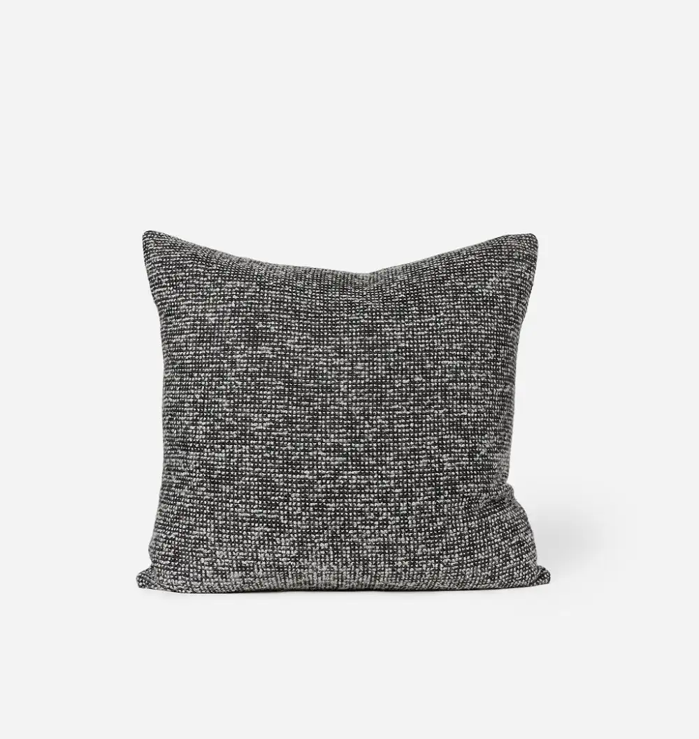 Decorative Charcoal Woven Pattern Sofa Throw Pillow