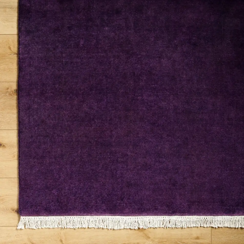 Hand-Loomed Wool Fringe Table Runner