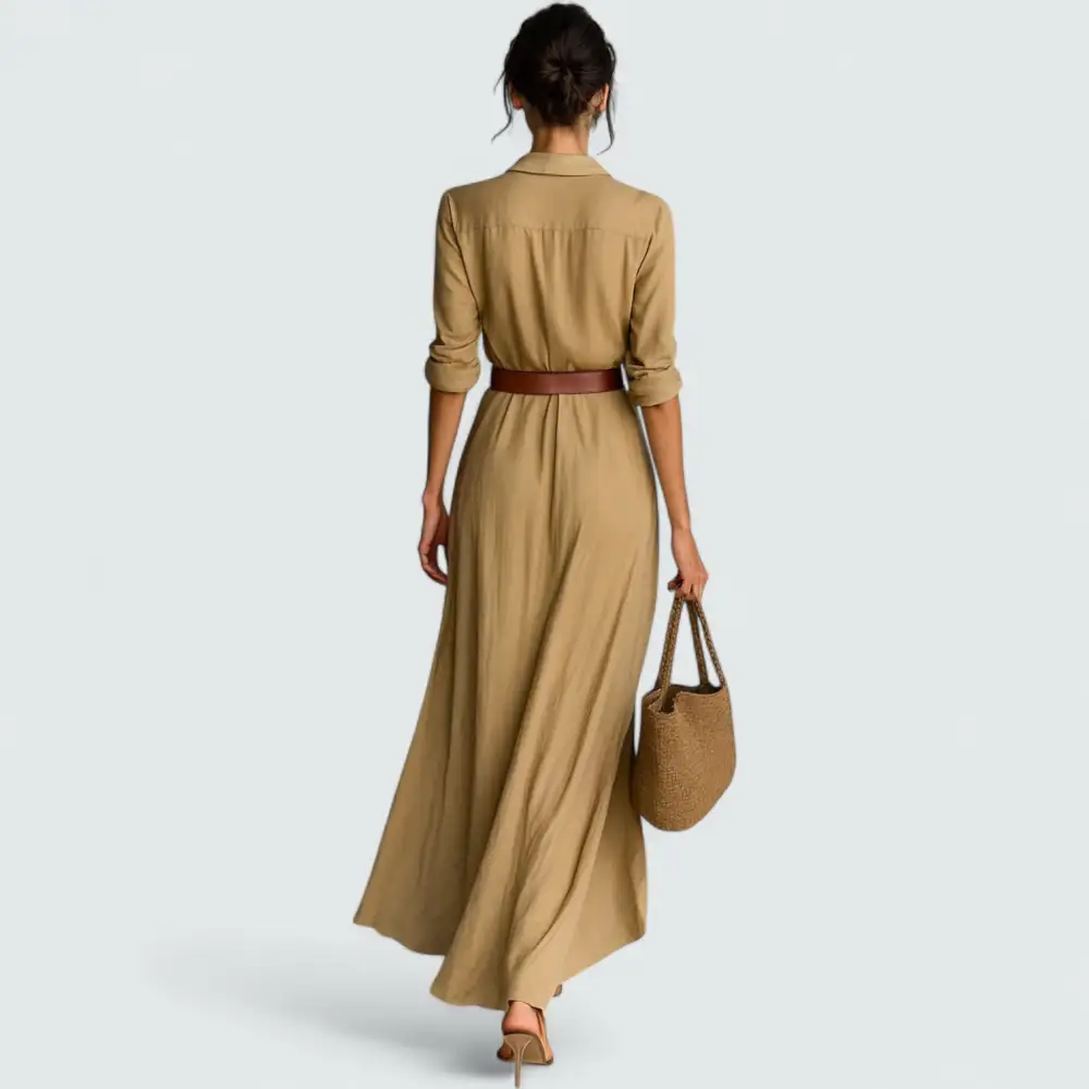 Long Sleeve Flowing Maxi Dress
