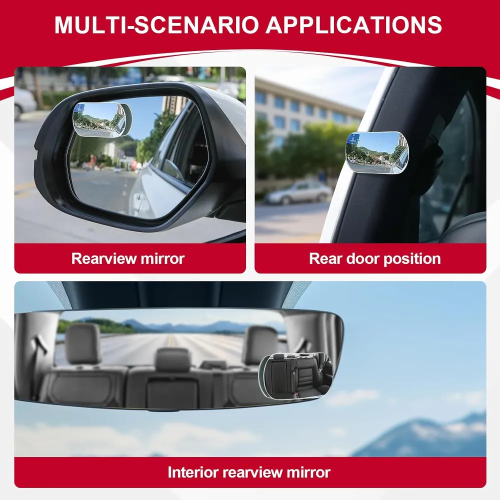 Adjustable Blind Spot Mirror Set