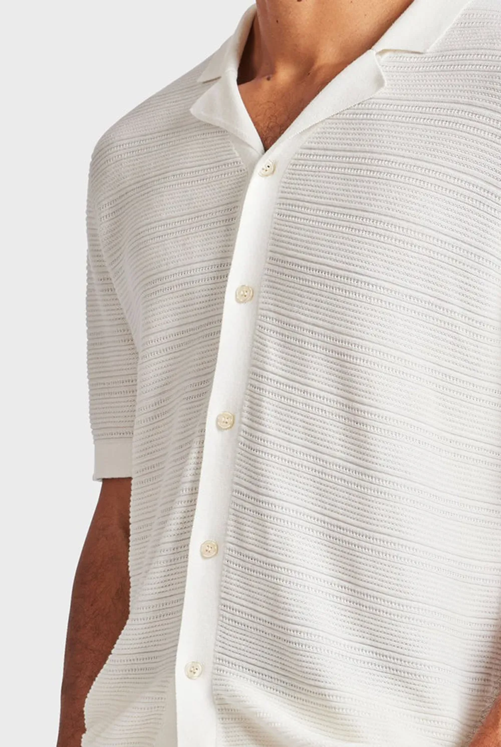 Relaxed Fit Cuban Collar Short Sleeve Shirt