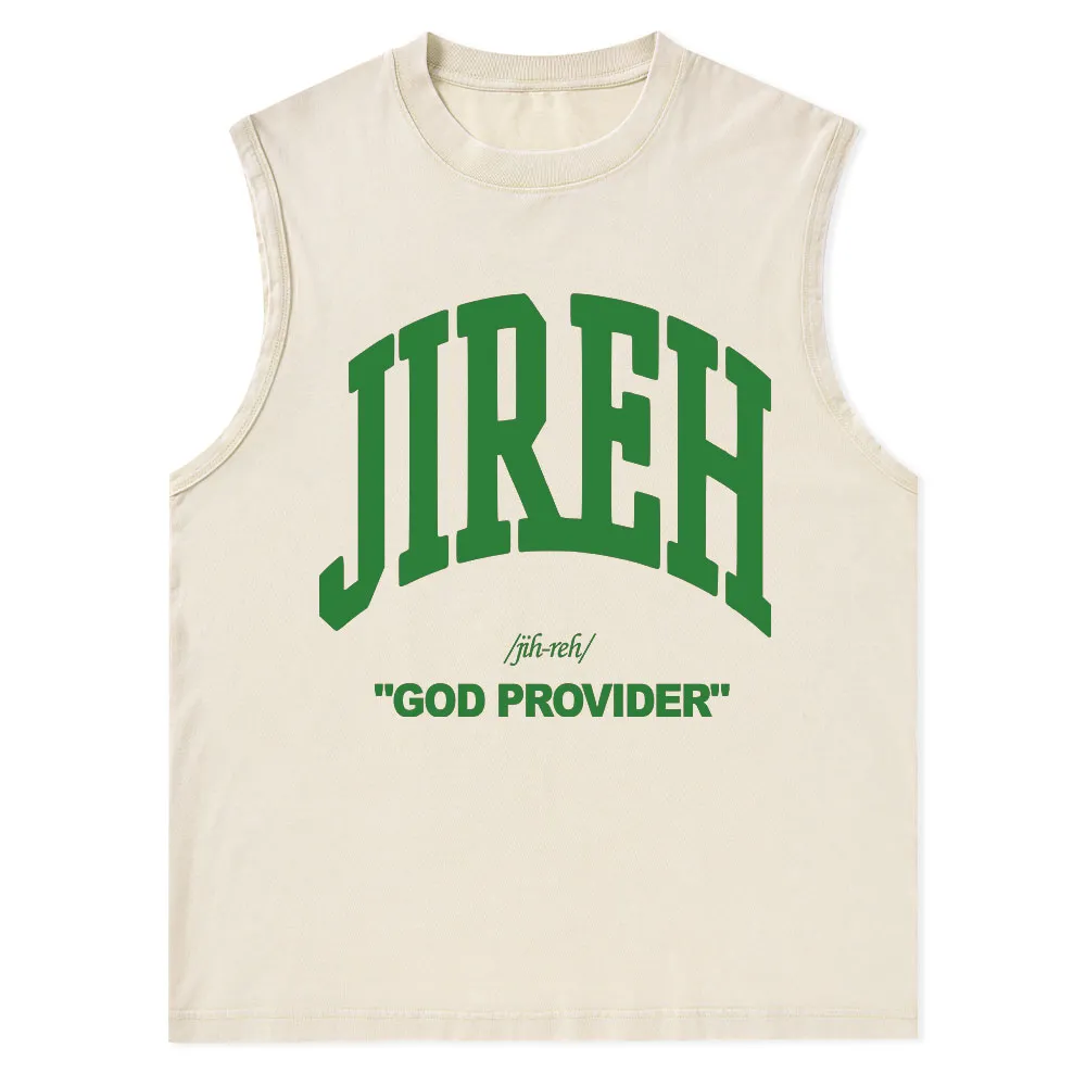 Jireh Christian Washed sleeveless Tee