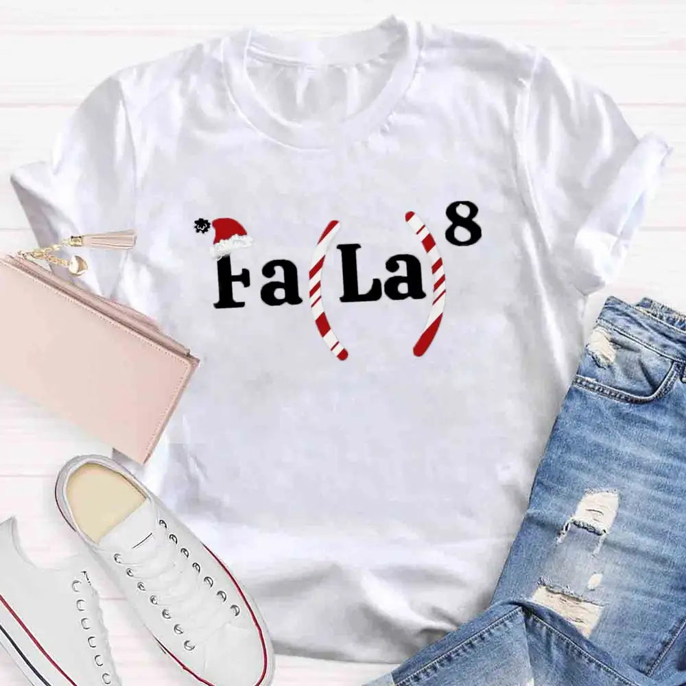 Fun Numbers Christmas Teacher T-Shirt