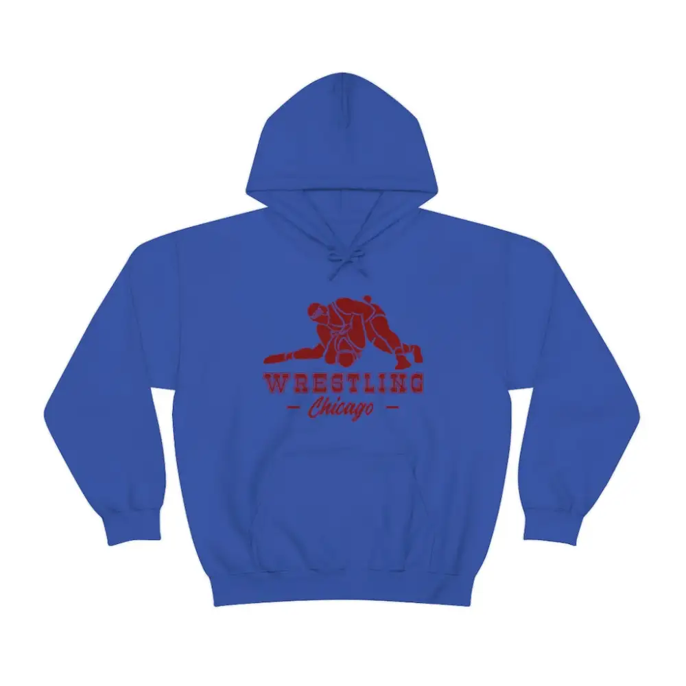 Soft Fleece Fan Style Wrestling Graphic Pullover Hoodie