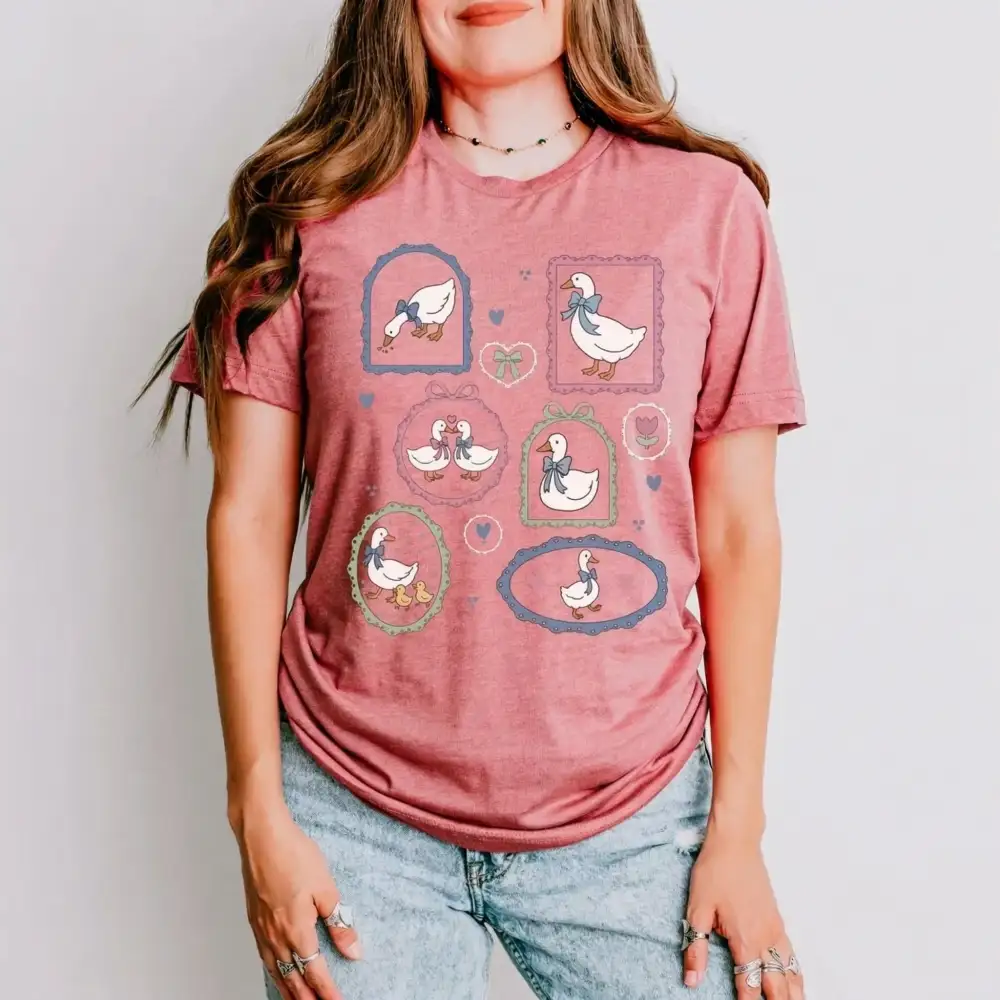 Countryside Goose Graphic Top