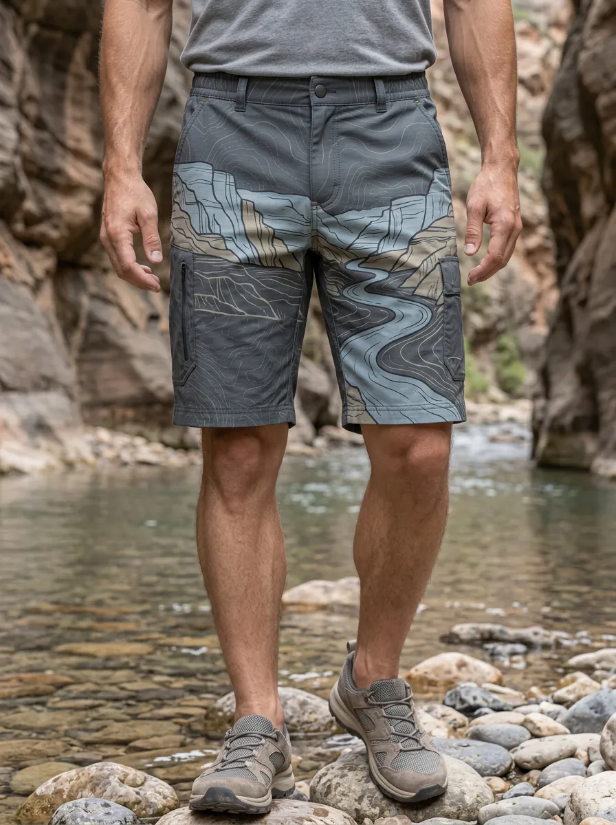 Men's Hiking Outdoor Canyon River Cargo Shorts