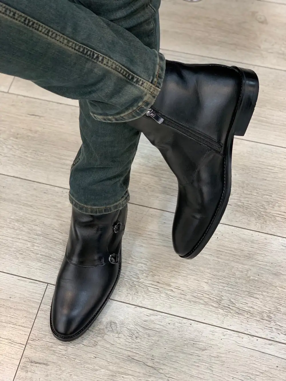 Refined Leather Chelsea Boots
