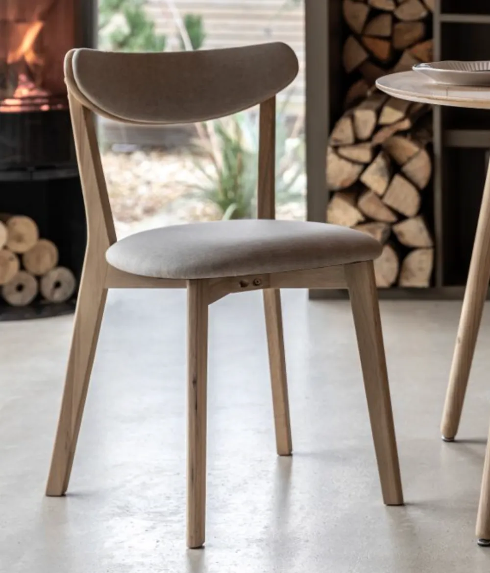 Contemporary Rubberwood Chair