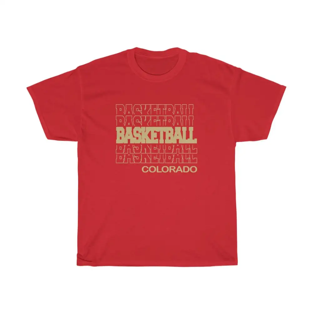 Basketball Colorado in Modern Stacked Lettering
