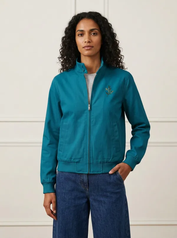 Women's Hudson Botanical Leaf Pattern Jacket
