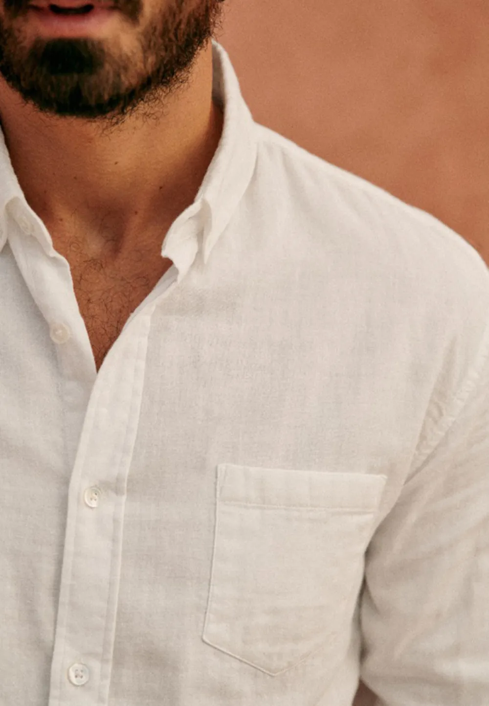 Teal Linen Blend Adjustable Cuff Button Down Shirt