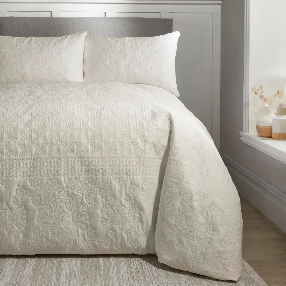 Reversible Stripe Microfiber Duvet Cover Set