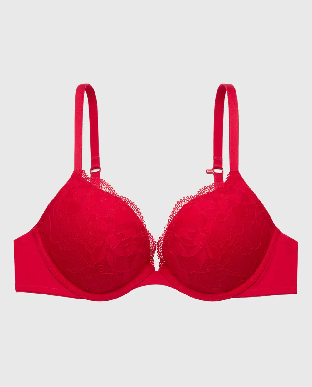 Charmed Push Up Plunge Lace Cup Bra