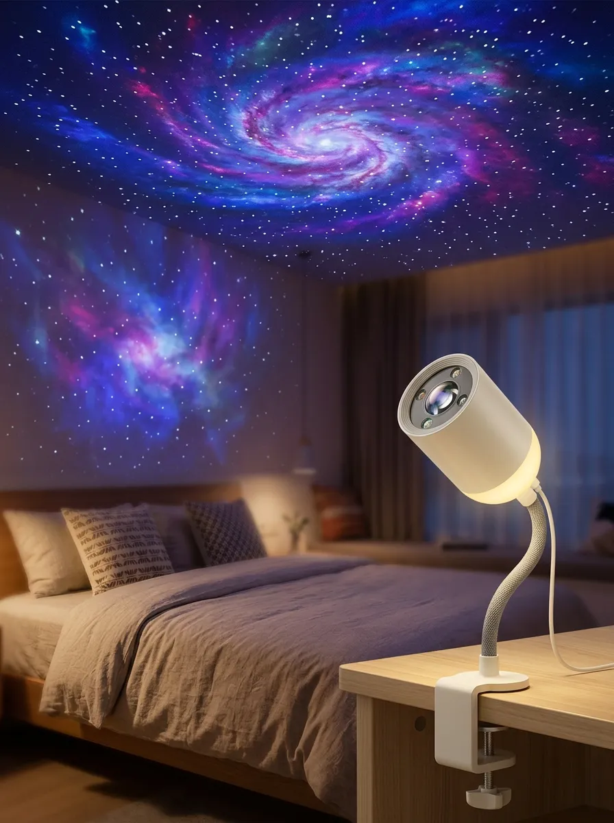 Galaxy Nebula Starry Sky Printed Projector Lamp
