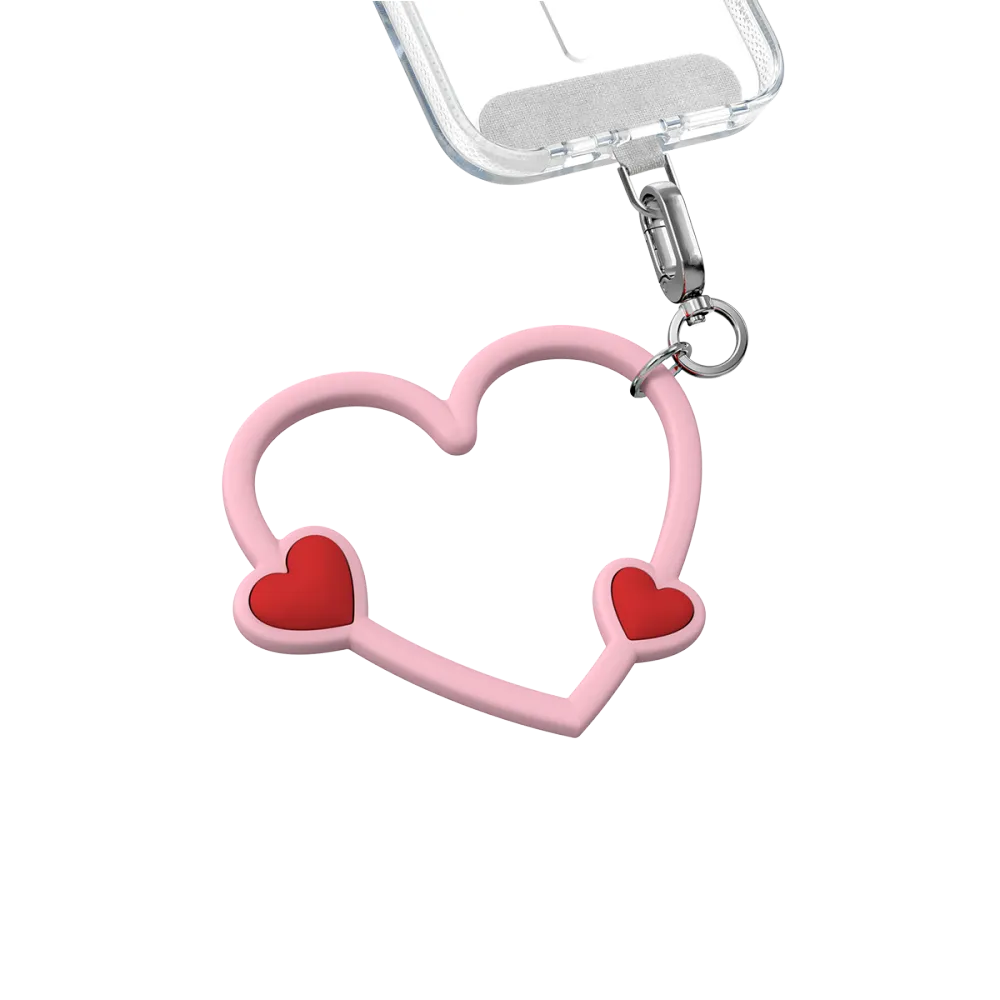 Classic Heart Phone Charm Strap