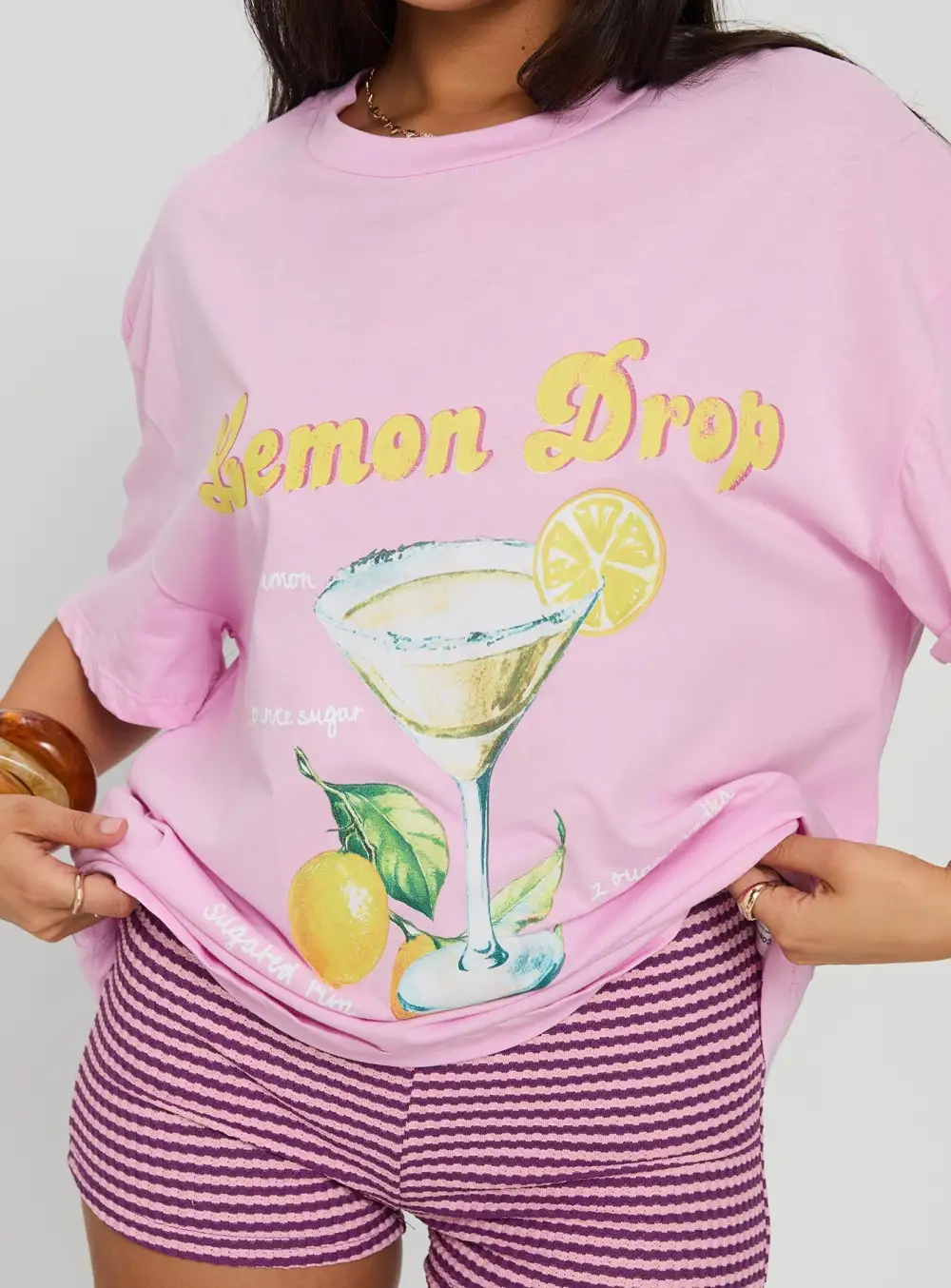 Lemon Drop Oversized Printed Top