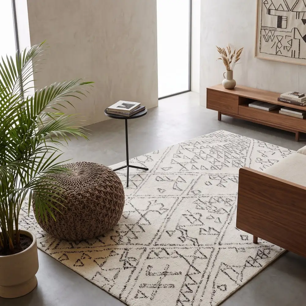 Cotton Patterned Rug